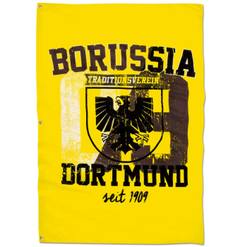Borussia Dortmund - Hissfahne mit Stadtwappen (150 x 100 cm)